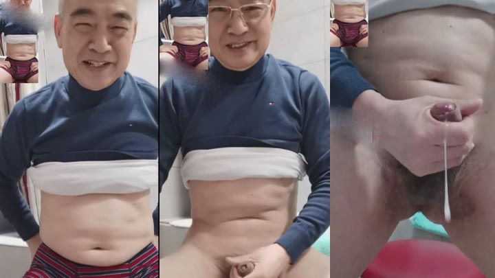 帅老头好持久撸了好久才射